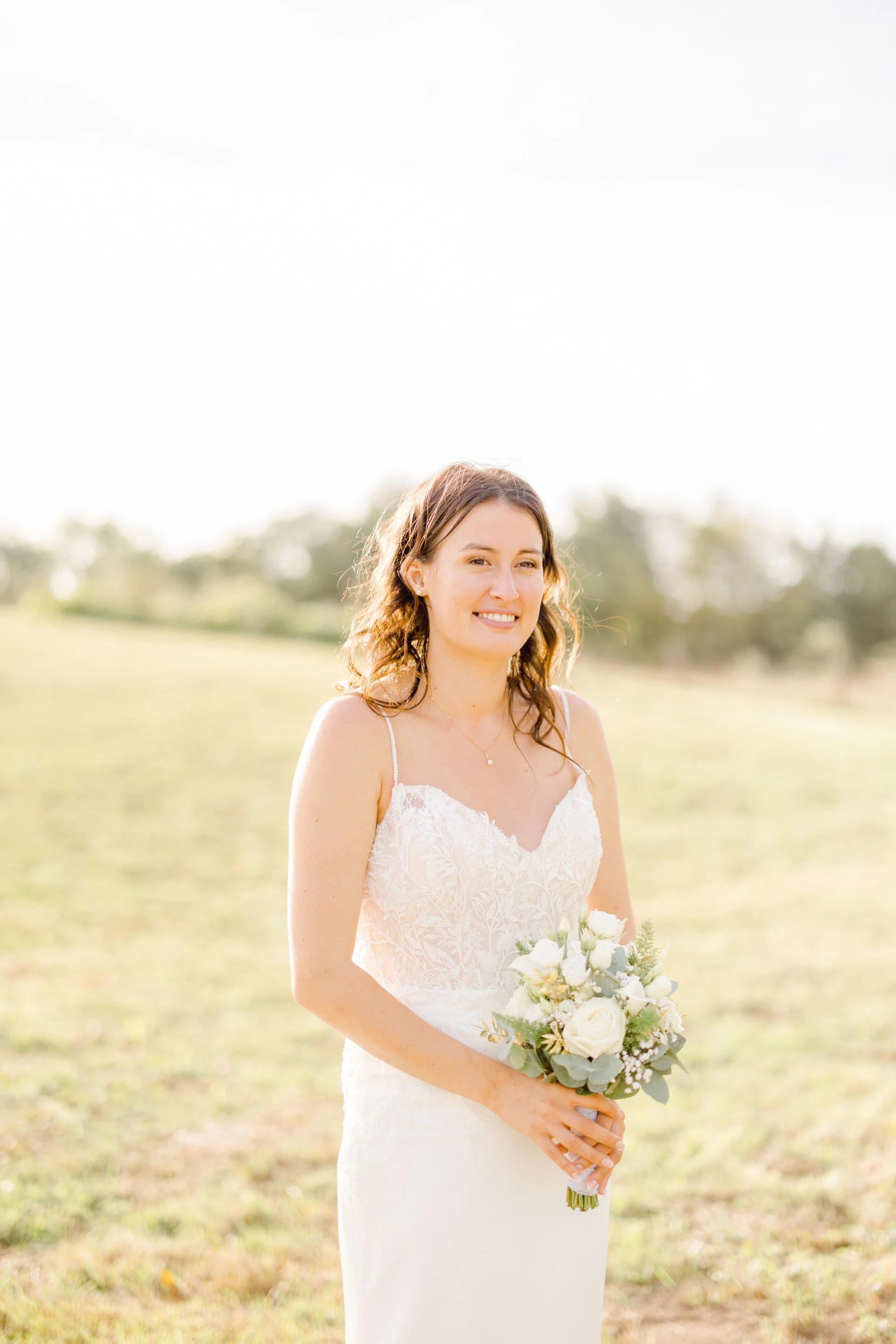robe bonheur mariage gris marron